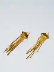 Золотой длинные серьги