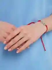 Хаки браслет, красная нить - оберег