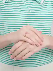 Розовый кольцо Лапка регулируемое