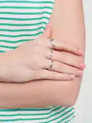Женские кольца, набор из 7 штук