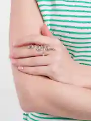 Серебряный кольцо со змеей