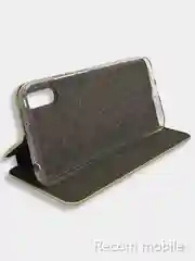 Золотой чехол книжка Xiaomi Redmi 9A с функцией подставки