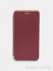 Багровый чехол книжка Xiaomi Redmi 9C, Redmi 9C NFC, Redmi 10A, Poco C3 с функцией подставки