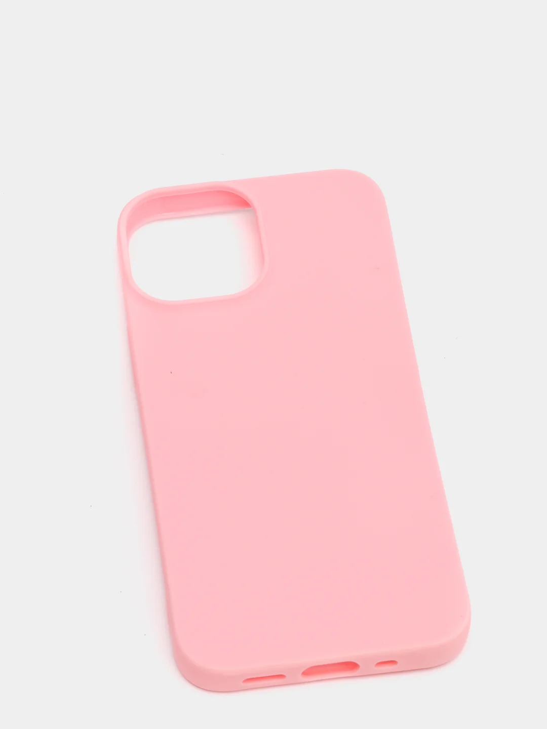 Розовый чехол силиконовый iPhone 13, 13 Mini, 13 Pro, 13 Pro Max матовый, цветной, на айфон