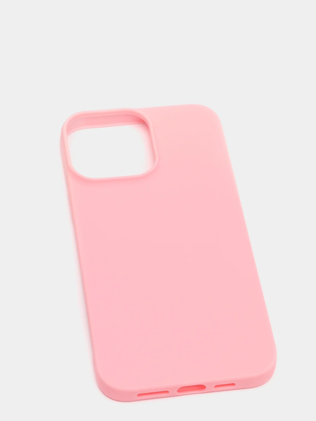 Розовый чехол силиконовый iPhone 13, 13 Mini, 13 Pro, 13 Pro Max матовый, цветной, на айфон