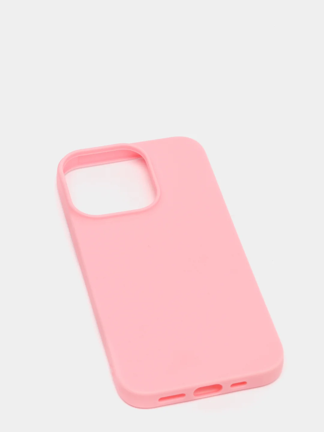 Розовый чехол силиконовый iPhone 13, 13 Mini, 13 Pro, 13 Pro Max матовый, цветной, на айфон