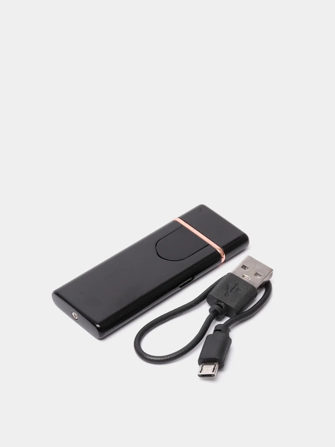 Черный зажигалка электронная USB, спиральная