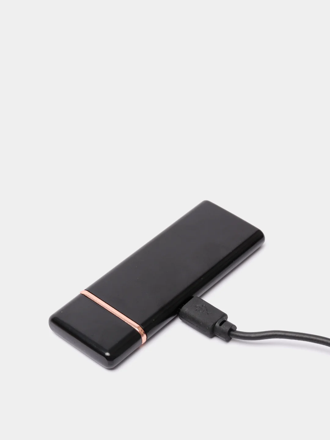 Черный зажигалка электронная USB, спиральная