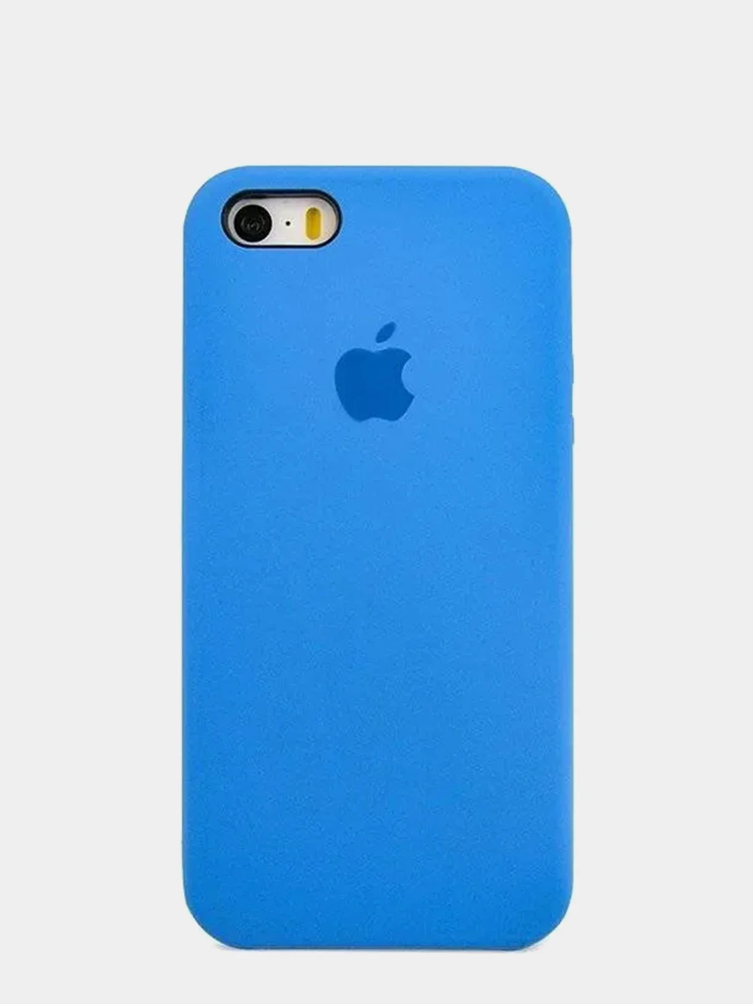 Синий чехол Silicone Case для IPhone SE