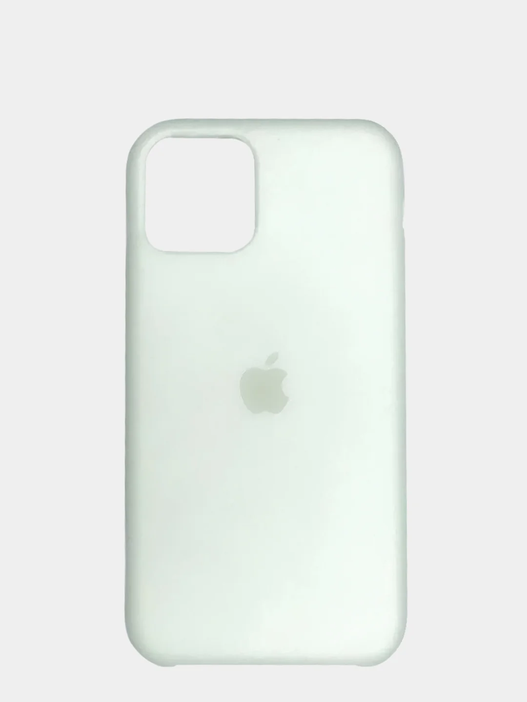 Белый силиконовый матовый чехол для iPhone 11
