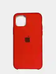 Красный силиконовый матовый чехол для iPhone 11