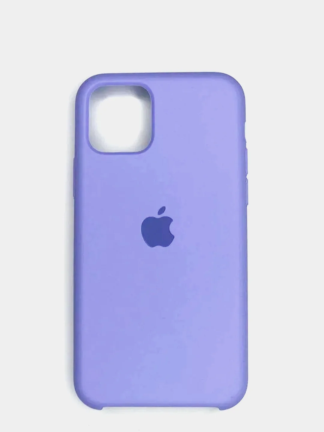 Лавандовый силиконовый матовый чехол для iPhone 11