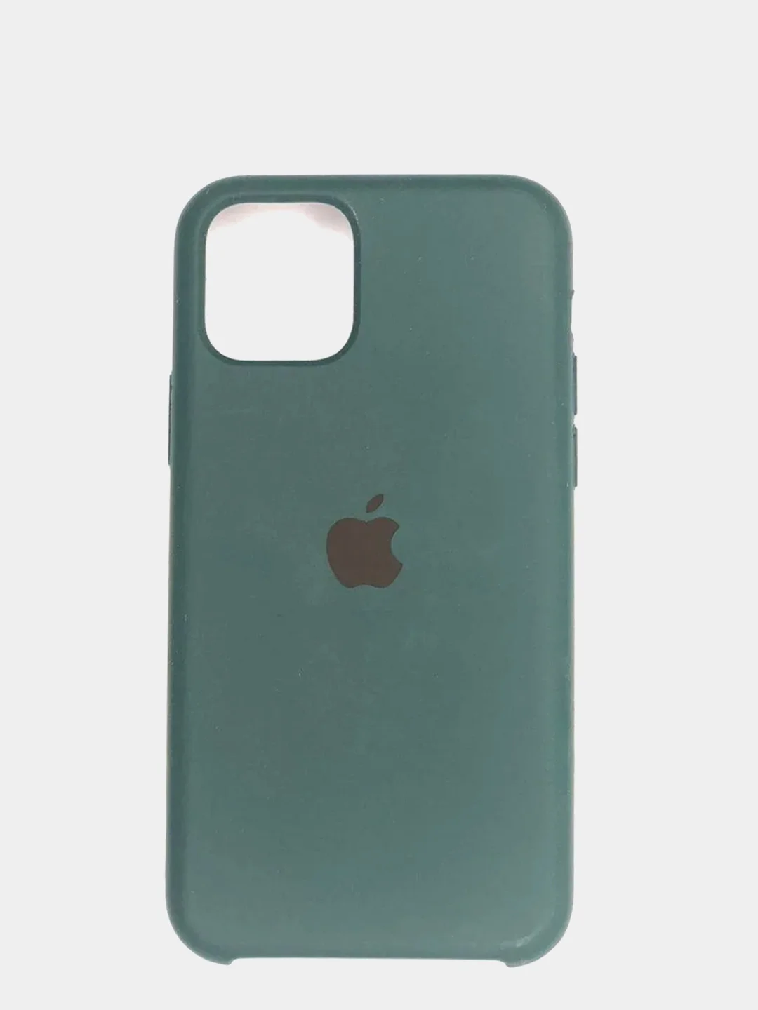Лесной зеленый силиконовый матовый чехол для iPhone 11