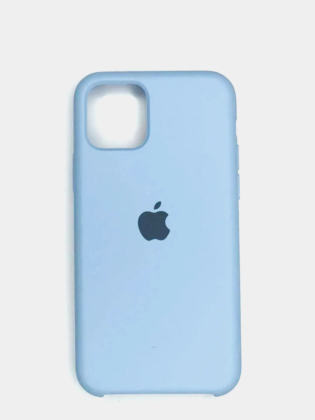 Небесно-голубой силиконовый матовый чехол для iPhone 11