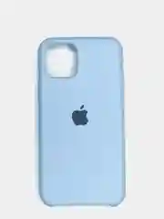 Небесно-голубой силиконовый матовый чехол для iPhone 11