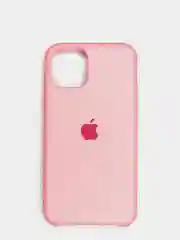 Розовый силиконовый матовый чехол для iPhone 11