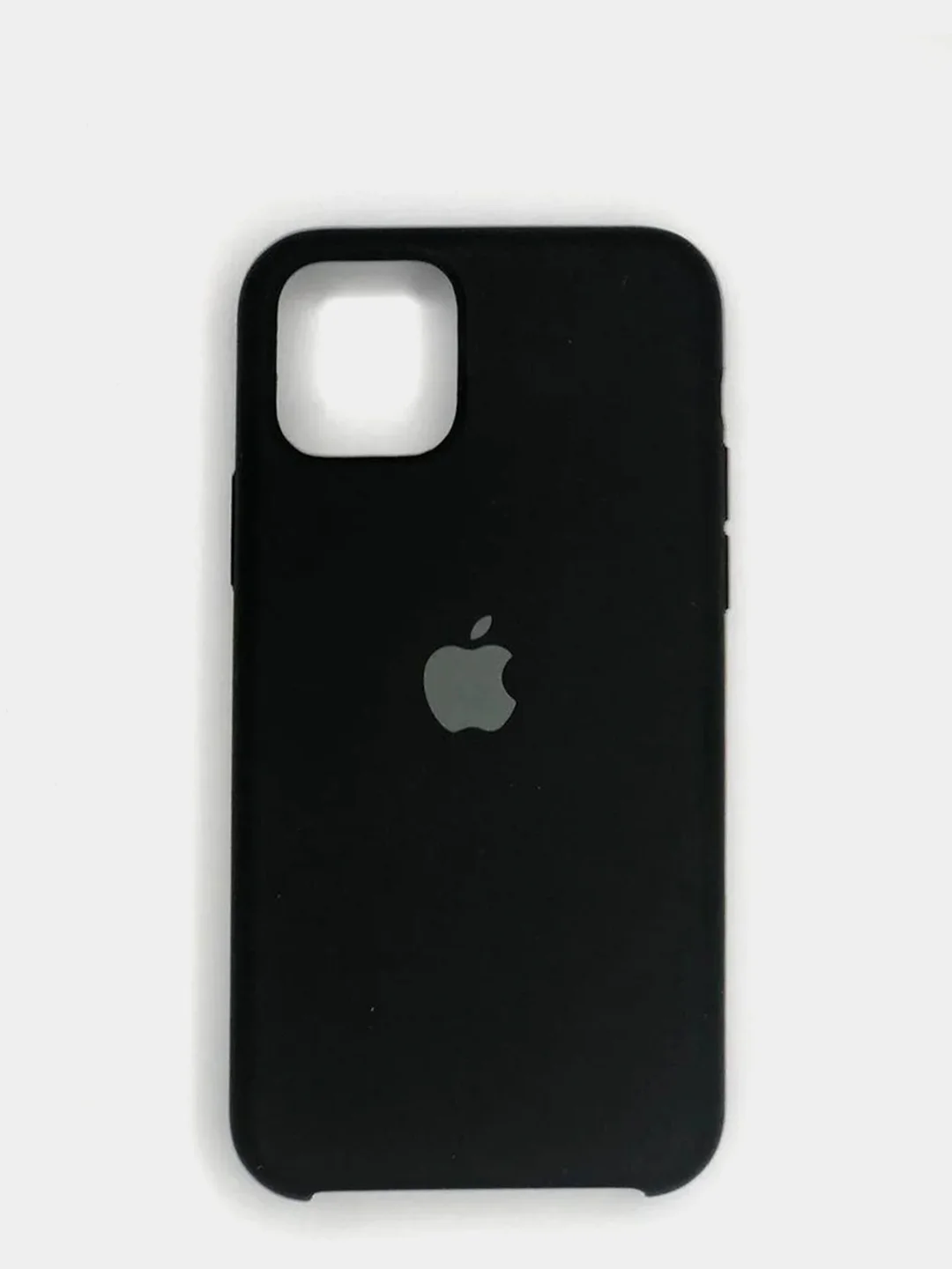 Черный силиконовый матовый чехол для iPhone 11