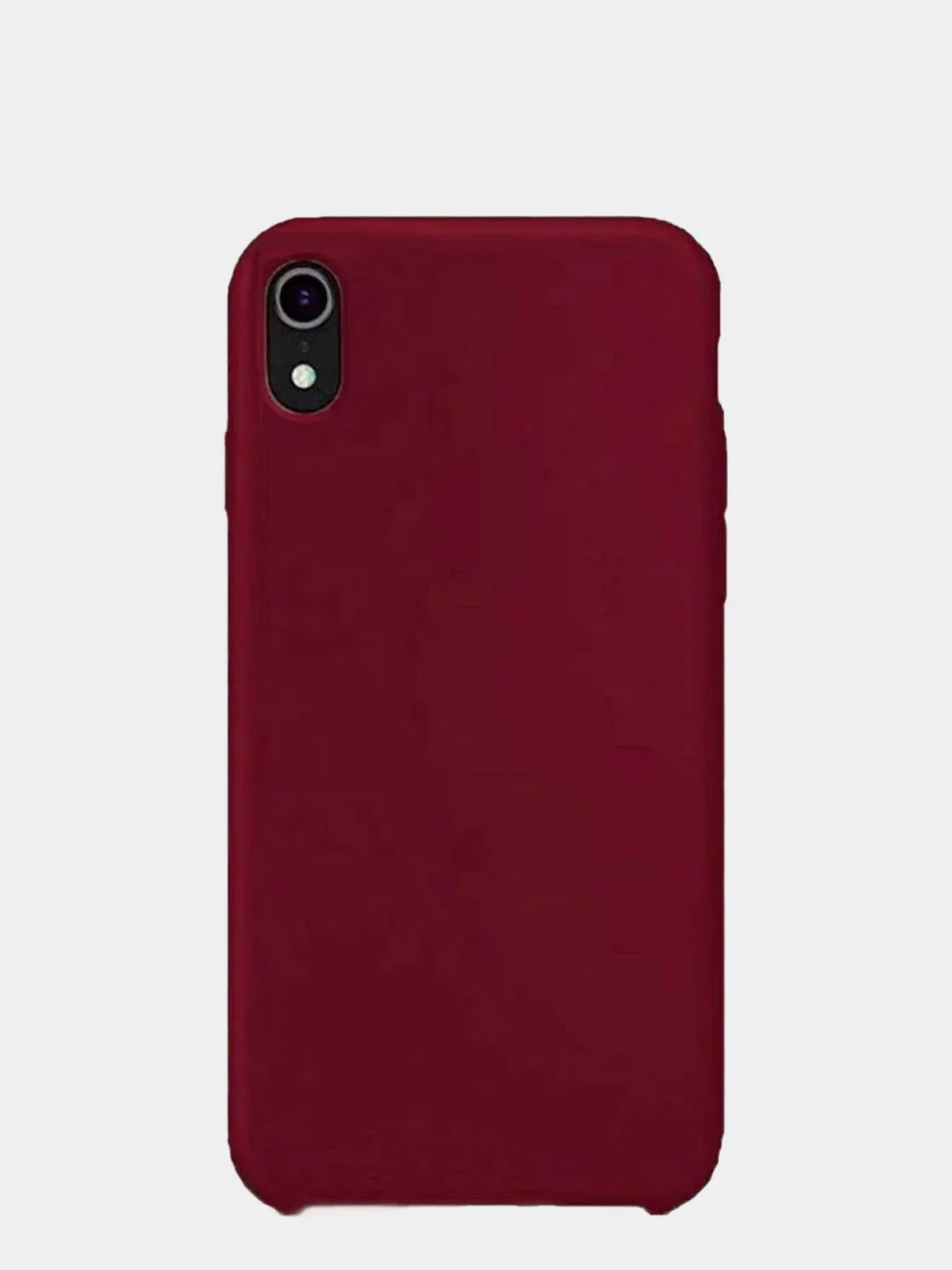 Багровый чехол Silicon Case для iPhone Xr