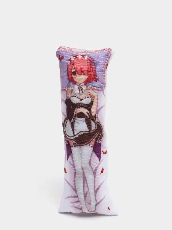 Брелок-подушка мини дакимакура по аниме "Re:Zero. Жизнь с нуля в альтернативном мире"