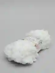 Белый пряжа Alize puffy турецкая, длина 9 м, 100 г