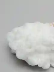 Белый пряжа Alize puffy турецкая, длина 9 м, 100 г