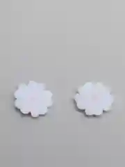 Красный кабошон "Цветочек"