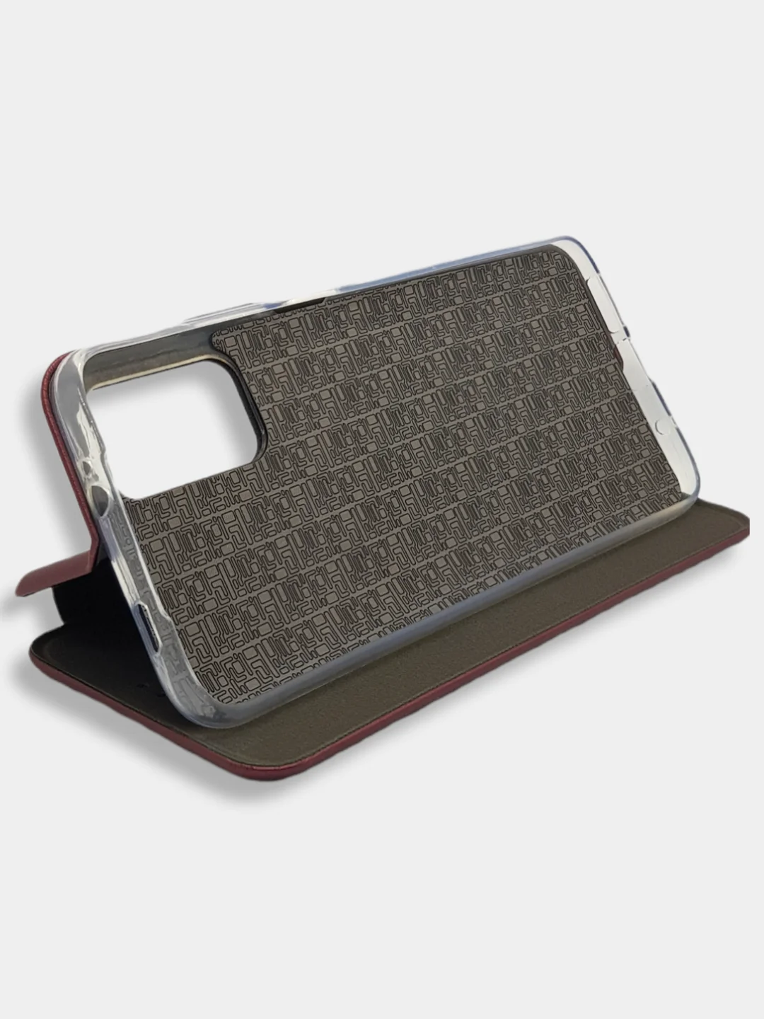 Багровый чехол книжка Xiaomi POCO F3, POCO M3, POCO X3 NFC, POCO X3 PRO с функцией подставки