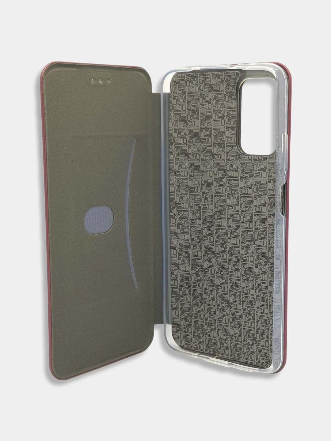 Багровый чехол книжка Xiaomi POCO F3, POCO M3, POCO X3 NFC, POCO X3 PRO с функцией подставки
