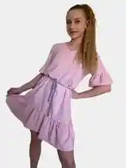 Пудровый платье летнее женское
