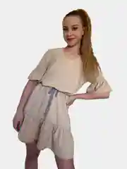 Бежевый платье летнее женское