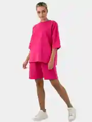 Фуксия комплект женский из шорт и футболки