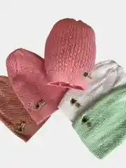 Шапка вязаная, детская, хлопок