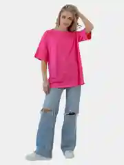 Фуксия футболка женская oversize