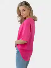 Фуксия футболка женская oversize