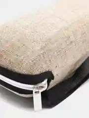 Песочный хаки футляр для очков на молнии, жесткий
