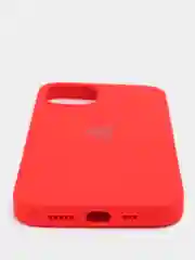 Красный чехол Silicone Case для iPhone 13 с закрытым низом