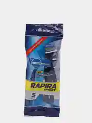 Бритвенные станки одноразовые Rapira Sprint, 2 лезвия, 5 штук