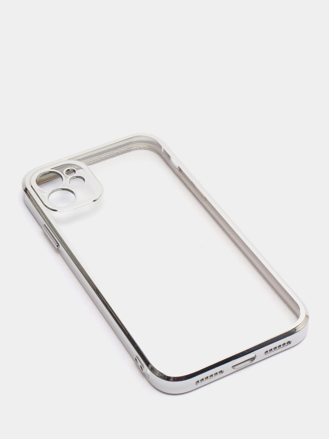 Серебряный чехол для iPhone 7 8 Plus X XS XR 11 12 13 14 15 Pro Max mini айфон про макс