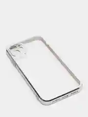 Серебряный чехол для iPhone 7 8 Plus X XS XR 11 12 13 14 15 Pro Max mini айфон про макс