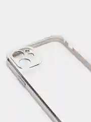 Серебряный чехол для iPhone 7 8 Plus X XS XR 11 12 13 14 15 Pro Max mini айфон про макс