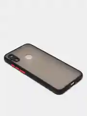 Черный чехол для Honor 8A / 8A Prime / Huawei Y6 2019 / Y6 Prime 2019 / Y6s матовый пластиковый