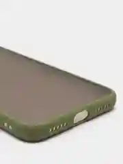 Хаки чехол для Xiaomi Redmi Note 7 матовый пластиковый полупрозрачный