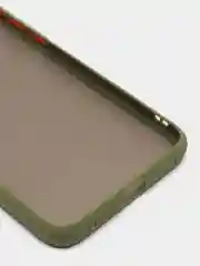 Хаки чехол для Xiaomi Redmi Note 7 матовый пластиковый полупрозрачный