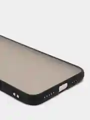 Черный чехол для Xiaomi Redmi Note 7 матовый пластиковый полупрозрачный