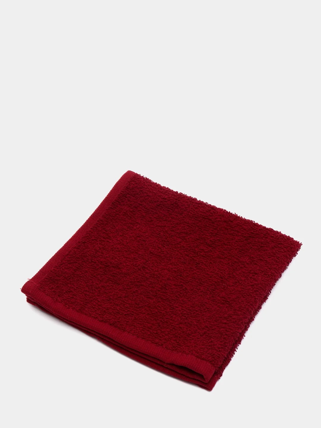 Бордовый полотенце махровое, 30*30 см