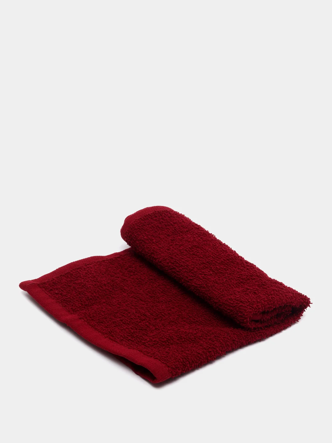 Бордовый полотенце махровое, 30*30 см