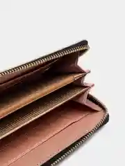 Черный женский кошелек Forever Young на молнии из экокожи