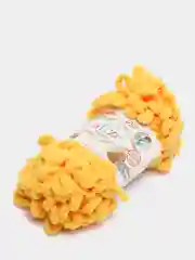 Желтый пряжа Alize puffy петельки