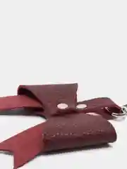 Брелок "Бант", бордовый
