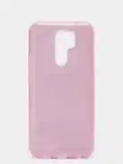 Сиреневый чехол для Xiaomi Redmi 9 Многослойный с блёстками